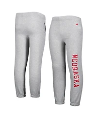 Big Boys League Collegiate Wear Heather Gray Nebraska Huskers Essential Pants