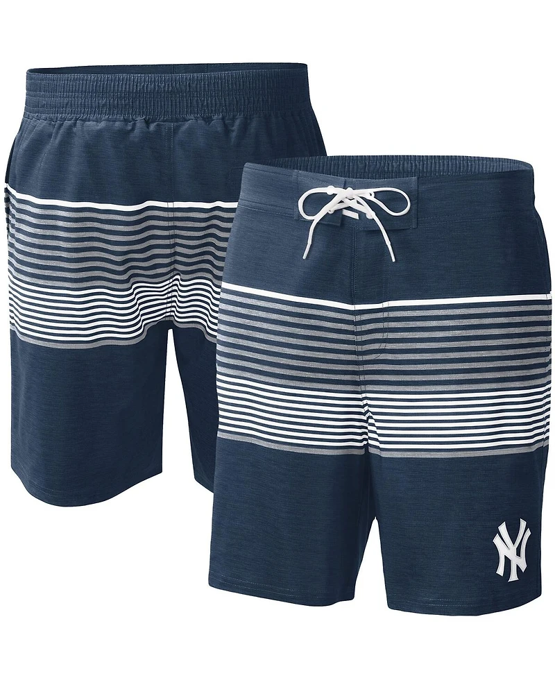 Men's G-iii Sports by Carl Banks Navy New York Yankees Coastline Volley Swim Shorts