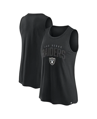 Women's Fanatics Black Las Vegas Raiders Classic Rhine Tank Top