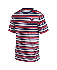 Men's Fanatics Red New England Revolution Shot Clock Stripe T-shirt