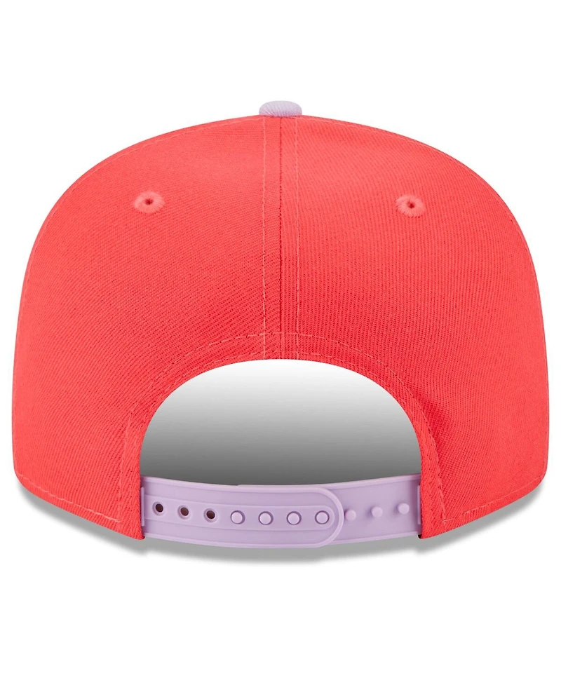 Men's New Era Red, Purple Pittsburgh Pirates Spring Basic Two-Tone 9FIFTY Snapback Hat