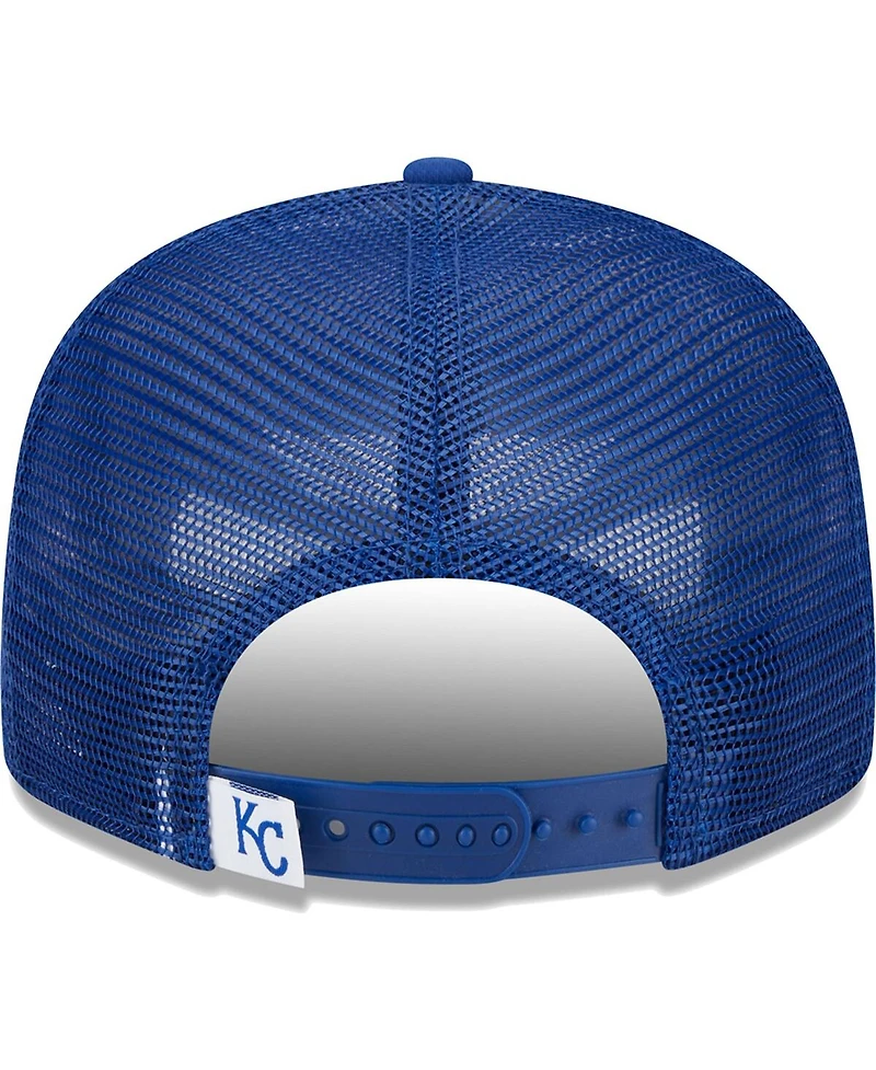 Men's New Era Royal Kansas City Royals Team Color Trucker 9FIFTY Snapback Hat