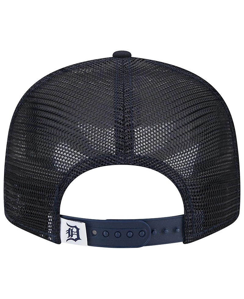 Men's New Era Navy Detroit Tigers Team Color Trucker 9FIFTY Snapback Hat