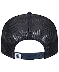 Men's New Era Navy Detroit Tigers Team Color Trucker 9FIFTY Snapback Hat