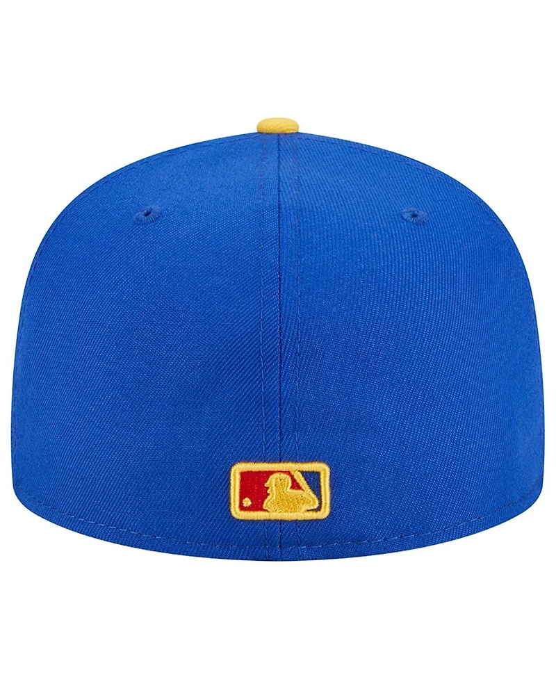 Men's New Era Royal, Yellow Cincinnati Reds Empire 59FIFTY Fitted Hat