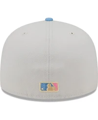 Men's New Era Natural York Yankees Beach Front 59FIFTY Fitted Hat