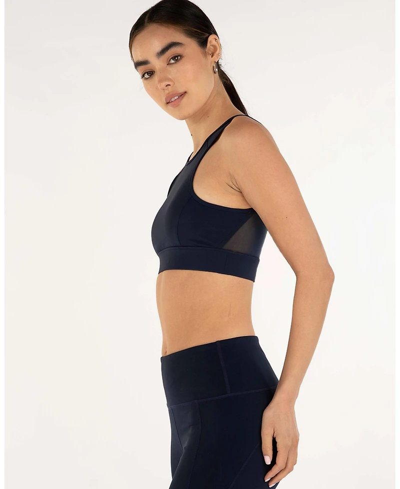 Rebody Active Women's Venti Mesh Longline Silkiflex Crop Bra