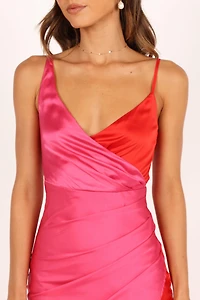 Petal and Pup Women's Lipa Colorblock Midi Slip Dress