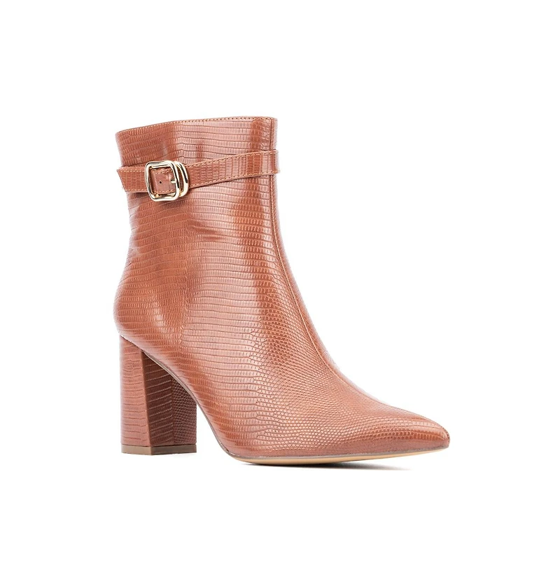 Women's Edena-Lizard Embossed Pointy Ankle Boot