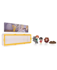 Wizarding World Harry Potter, Micro Magical Moments Scene Gift Set with Exclusive Harry, Hermione, Ron, Fluffy Figures