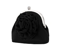 Nina Flower Embellished Frame Crossbody Clutch