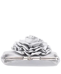 Nina Flower Embellished Frame Crossbody Clutch