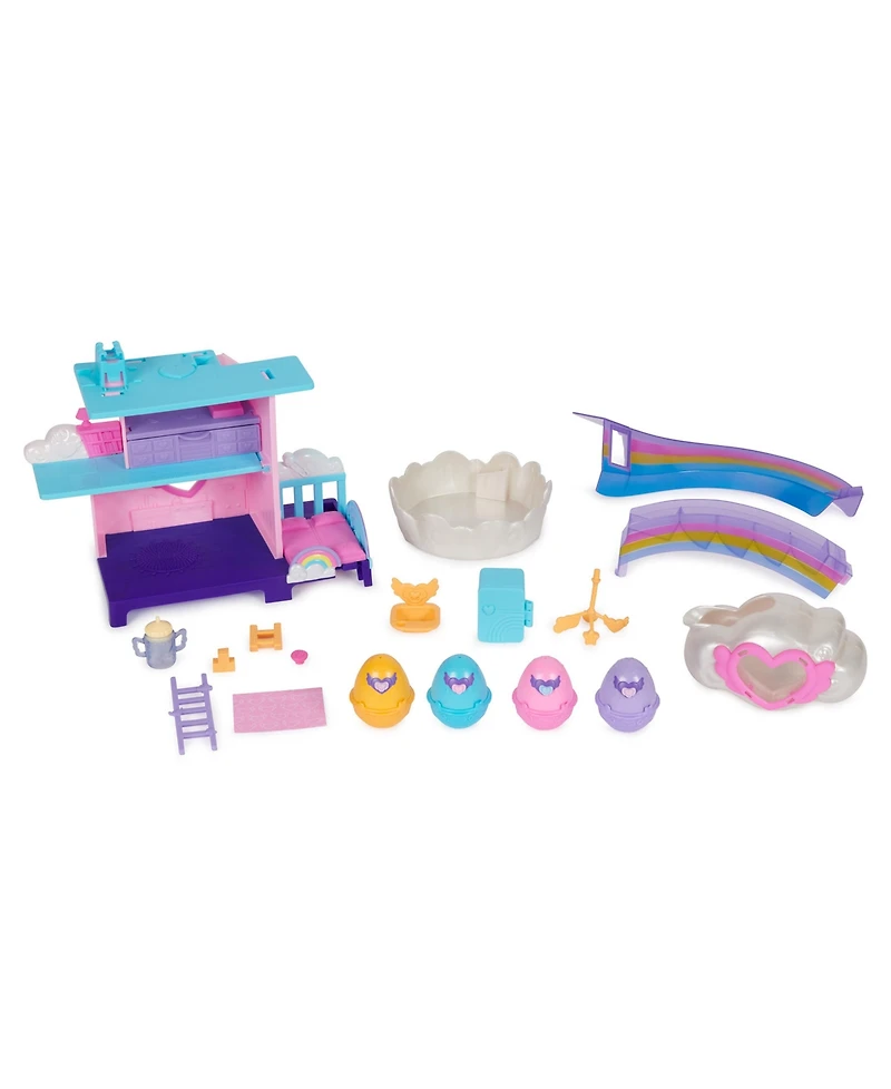 Hatchimals Alive Hatchi-Nursery Playset with 4 Mini Figures in Self-Hatching Eggs