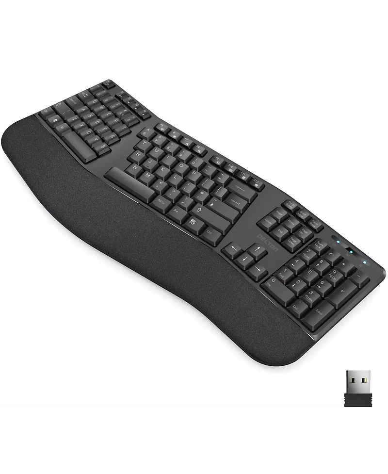 Delton KB200 Wireless Ergonomic Keyboard (DKBERG24G8-wb)