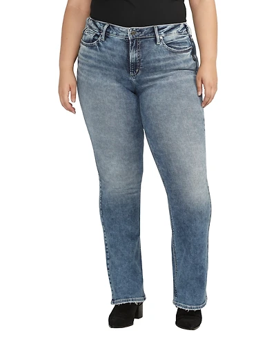 Silver Jeans Co. Plus Suki Mid Rise Curvy Fit Bootcut