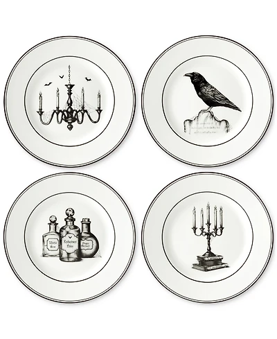 Lenox Vintage Halloween Dessert Plates, Set of 4