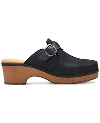 Clarks Women's Paizlee Nora Slip-On Buckled Platform Clogs