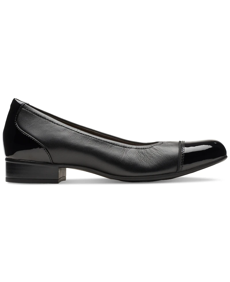Clarks Women's Juliet Step Slip-On Cap-Toe Flats