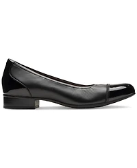 Clarks Women's Juliet Step Slip-On Cap-Toe Flats