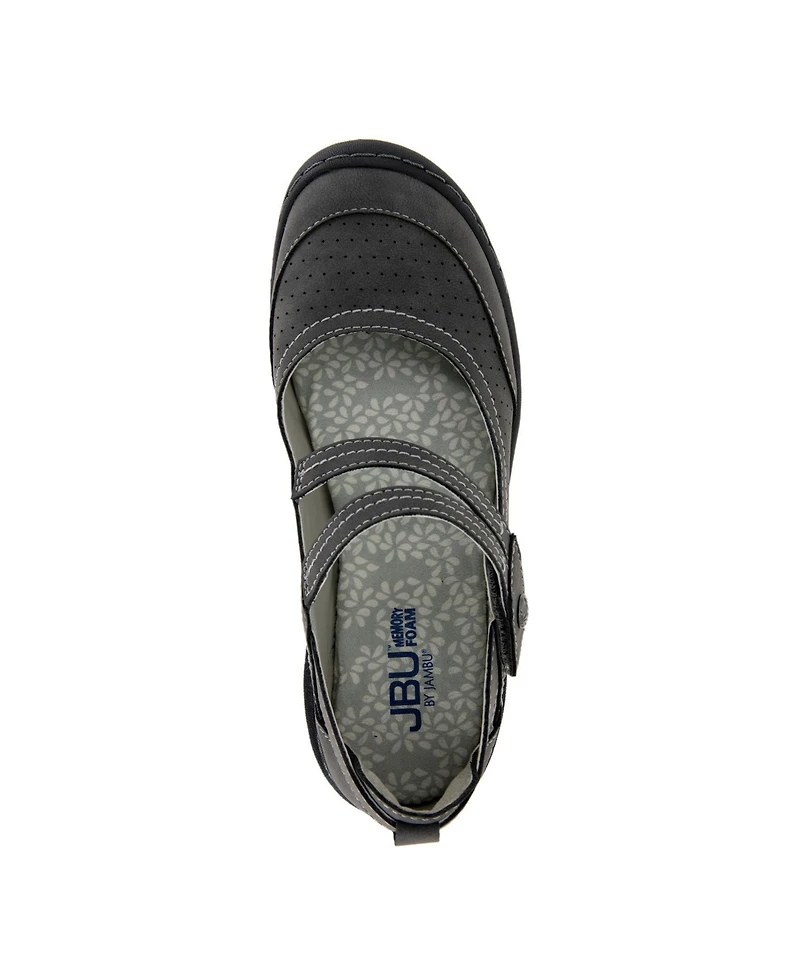 Jbu Women's Fawn Casual Flat Mary Jane Shoe
