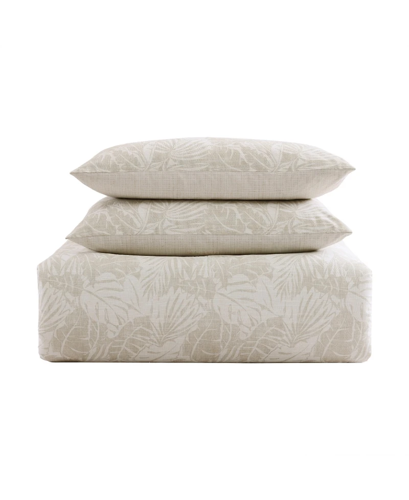 Closeout! Tommy Bahama Home Costa Blanca Cotton Reversible 3 Piece Duvet Cover Set, Full/Queen