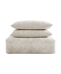 Closeout! Tommy Bahama Home Costa Blanca Cotton Reversible 3 Piece Duvet Cover Set, Full/Queen