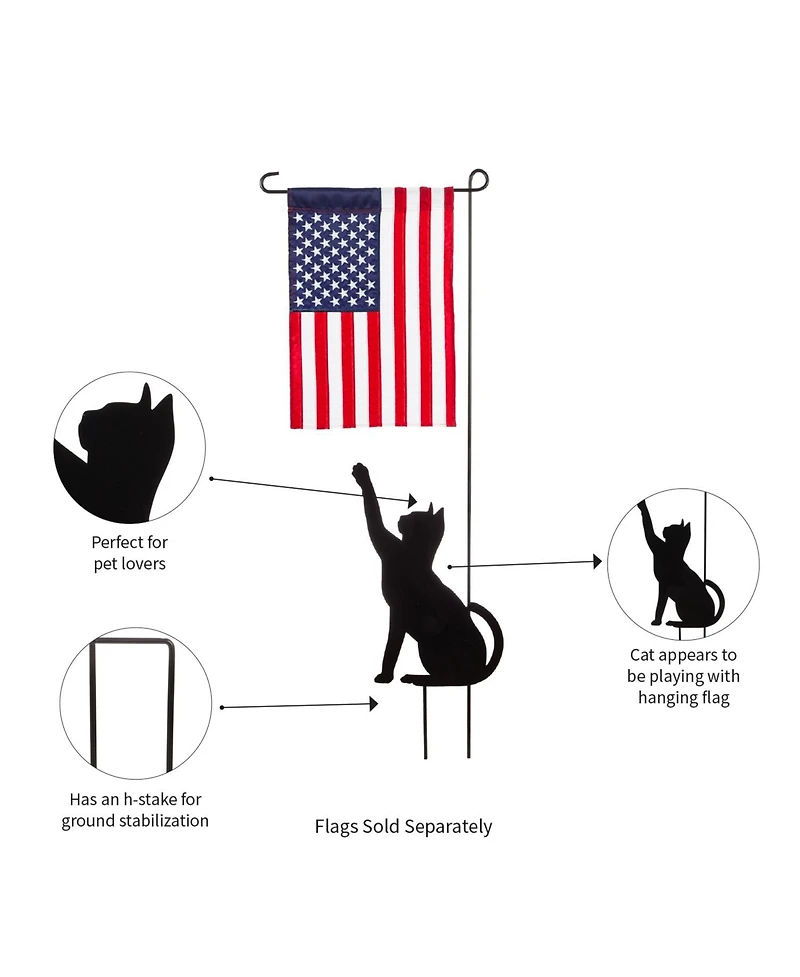 Evergreen Cat Garden Flag Stand, Kd