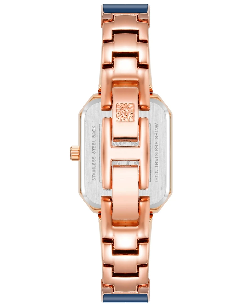 Anne Klein Women's Quartz Enamel Alloy Bangle Watch, 24mm x 37.5mm
