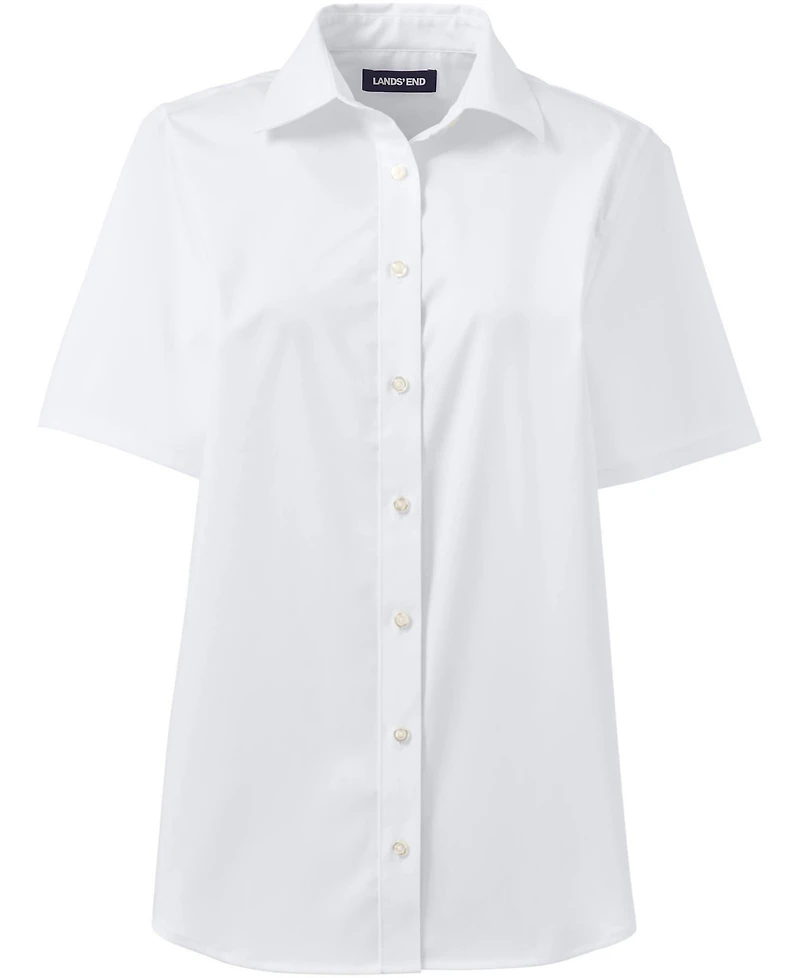 Lands' End Women's No Gape Short Sleeve Stretch Shirt