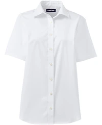 Lands' End Women's No Gape Short Sleeve Stretch Shirt