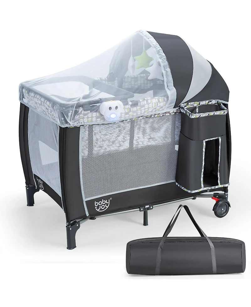 Costway Kids Portable Foldable Playard Playpen Nursery Center
