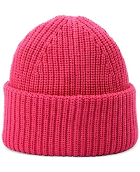 Coach Women's Classic Ribbed Tonal Patch Cuff Beanie