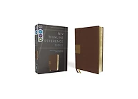 Niv, Thinline Reference Bible, Leathersoft, Brown, Red Letter, Comfort Print by Zondervan