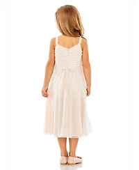 Mac Duggal Big Girls Ruffle Midi Dress