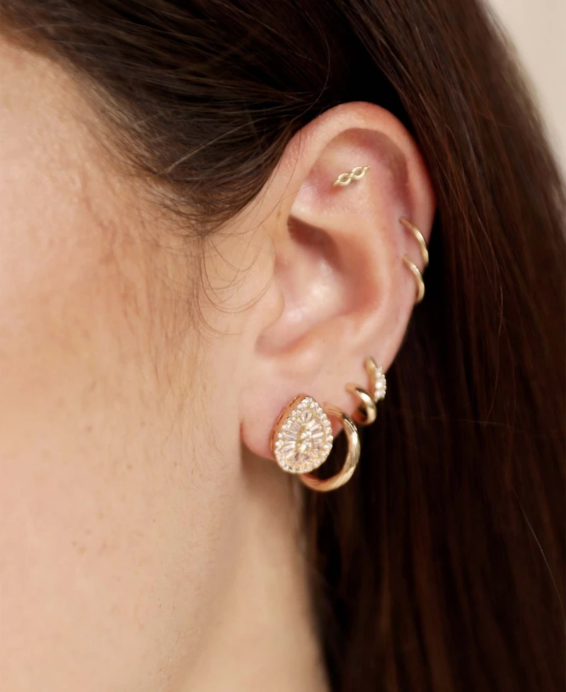 Ettika Sparklette 18K Gold Plated Stud Earrings