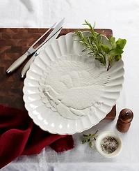 Lenox French Perle Carved Turkey Platter