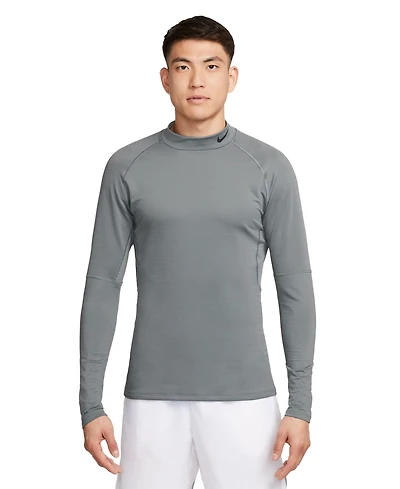 Nike Men's Pro Slim-Fit Dri-fit Mock Neck Long-Sleeve Fitness Shirt