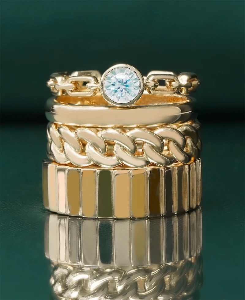 Audrey by Aurate Rounded Band in Gold Vermeil, Created for Macy's
