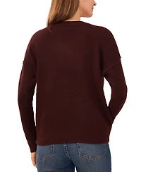 Vince Camuto Women's Cozy Crewneck Long-Sleeve Extend-Shoulder Sweater