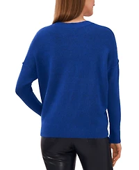 Vince Camuto Women's Cozy Crewneck Long-Sleeve Extend-Shoulder Sweater