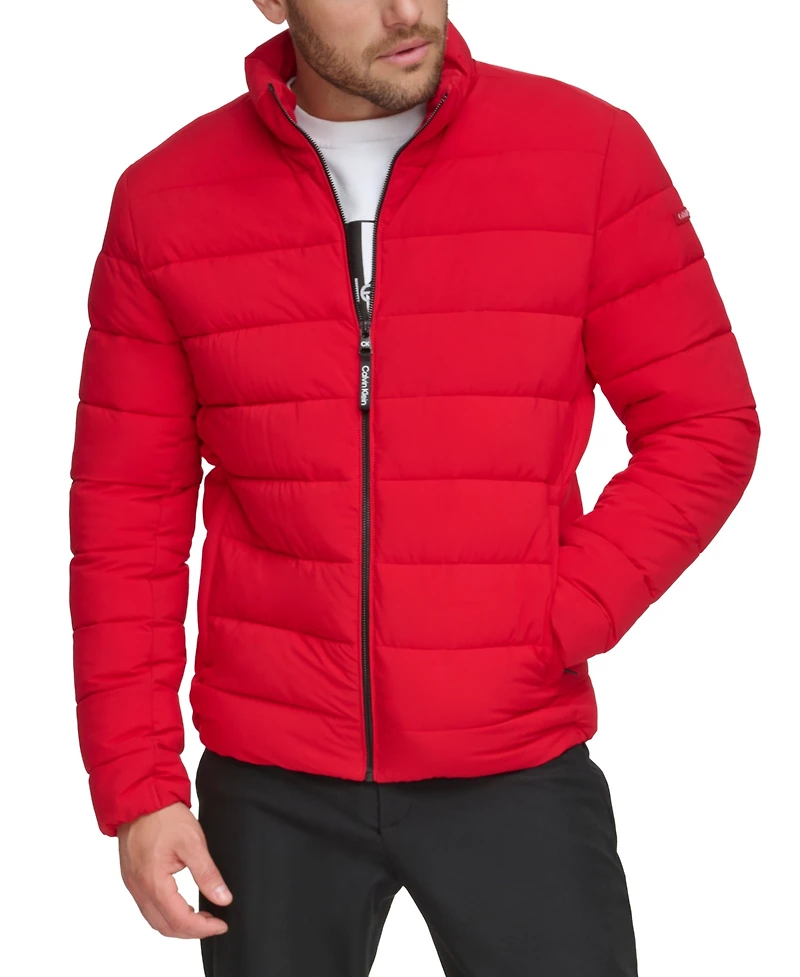 Calvin Klein Men's Quilted Infinite Stretch Water-Resistant Puffer Jacket