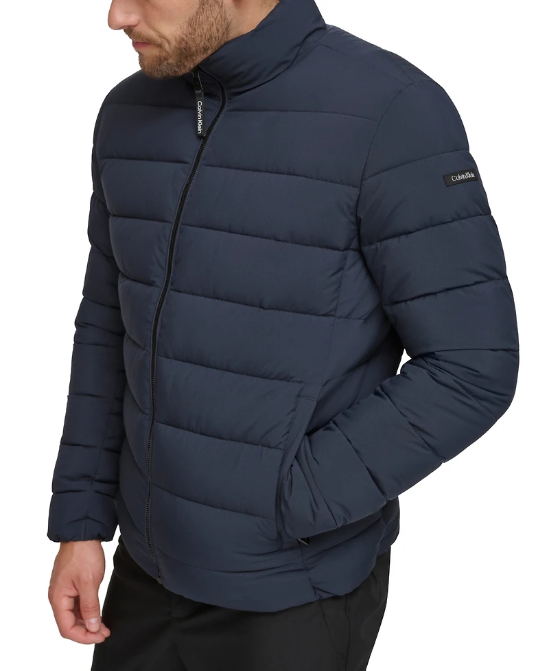 Calvin Klein Men's Quilted Infinite Stretch Water-Resistant Puffer Jacket