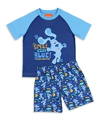 Blue's Clues Toddler Boys Nickelodeon Smile Blue 2-Piece Sleep Lounge Pajama Set