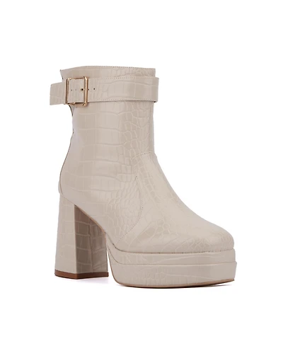 Fashion To Figure Women's Mari Platform Boot - Wide Width