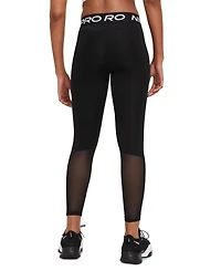 Nike Pro Women's Mid-Rise Mesh-Paneled Leggings