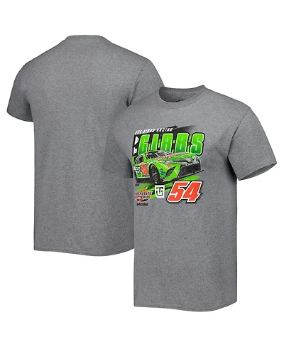 Men's Joe Gibbs Racing Team Collection Heather Gray Ty Gibbs Pit Road T-shirt