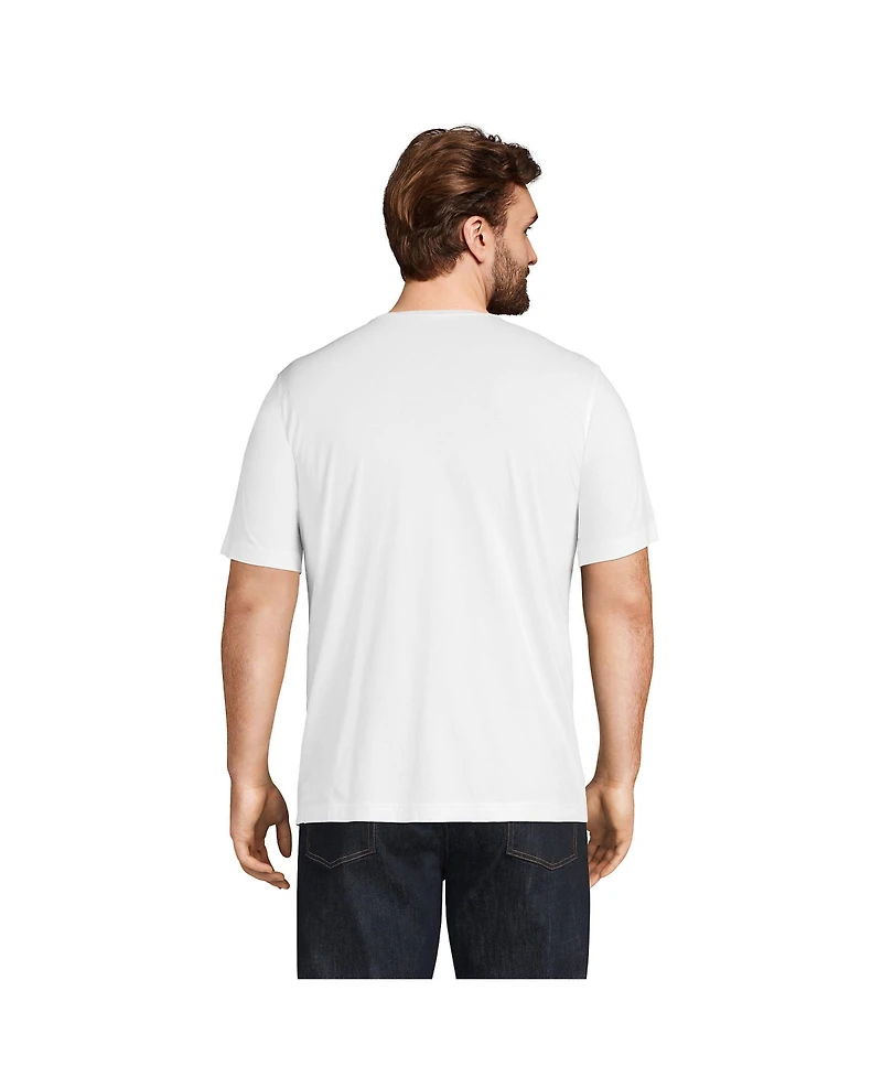 Lands' End Men's Big and Tall Short Sleeve Cotton Supima Tee