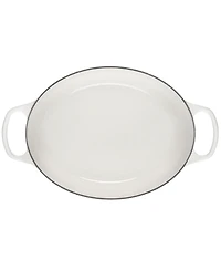 Le Creuset 6.75 Quart Cast Iron Oval Dutch Oven with Marble Applique