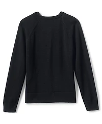 Lands' End Girls School Uniform Cotton Modal Cardigan Sweater