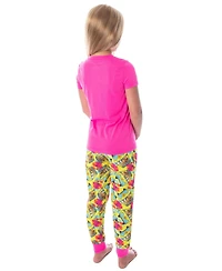 Scooby-Doo Girls Scooby Doo Mystery Machine T-Shirt And Pants 2 Pc Pajama Set